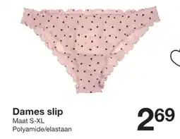 Zeeman Dames slip aanbieding