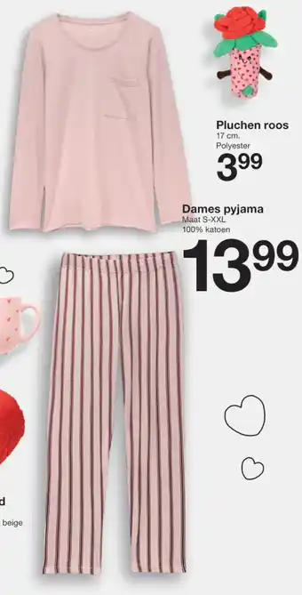 Zeeman Dames pyjama aanbieding