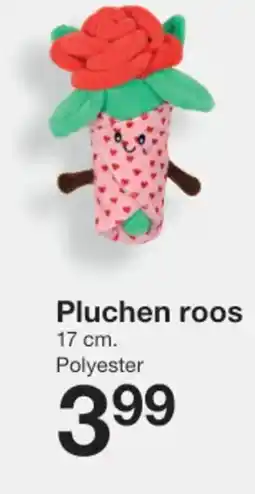 Zeeman Pluchen roos aanbieding
