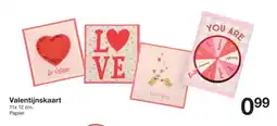 Zeeman Valentijnskaart aanbieding
