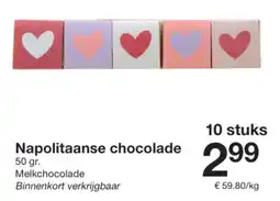 Zeeman Napolitaanse chocolade aanbieding