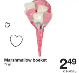 Zeeman Marshmallow boeket aanbieding