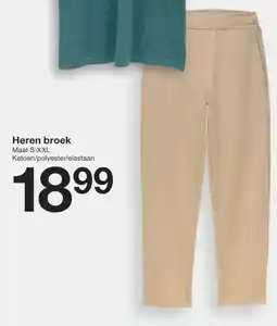 Zeeman Heren broek aanbieding