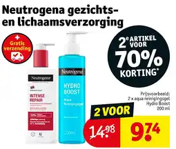 Kruidvat Neutrogena gezichtsen lichaamsverzorging aanbieding
