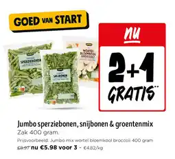 Jumbo Jumbo sperziebonen, snijbonen & groentenmix aanbieding