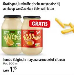 Jumbo Jumbo Belgische mayonaise met ei of citroen aanbieding