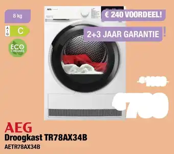 AEG Droogkast TR78AX34B