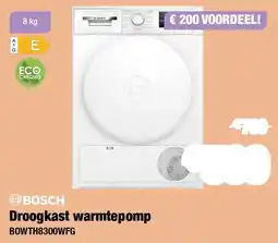 Expert Bosch Droogkast warmtepomp BOWTH8300WFG aanbieding