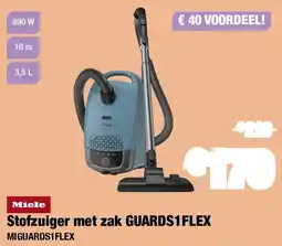 Expert Miele Stofzuiger met zak GUARDS1 FLEX aanbieding
