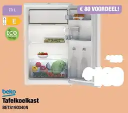 Expert beko Tafelkoelkast BETS190340N aanbieding