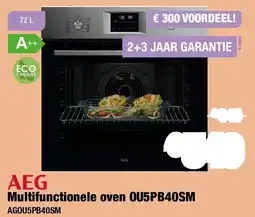 Expert AEG Multifunctionele oven OU5PB40SM aanbieding