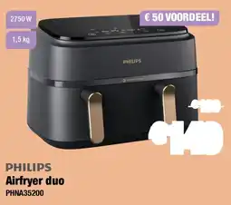 Expert Philips Airfryer Duo PHNA35200 aanbieding