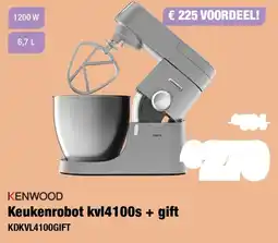 Expert Kenwood Keukenrobot kvl4100s + Gift KDKVL4100GIFT aanbieding