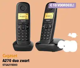 Expert Gigaset A270 duo zwart STGA270DUO aanbieding
