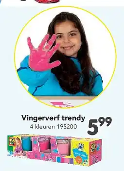 Happyland Vingerverf trendy 4 kleuren aanbieding