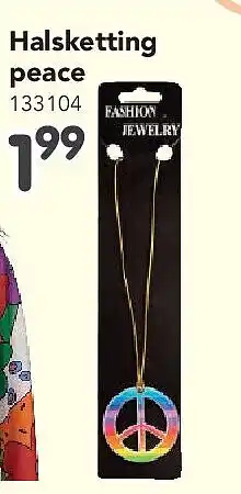 Happyland Halsketting peace aanbieding