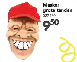Happyland Masker grote tanden aanbieding