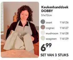 Happyland Keukenhanddoek DOBBY aanbieding