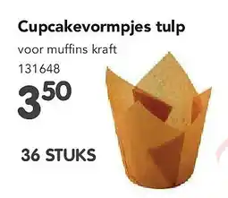 Happyland Cupcakevormpjes tulp aanbieding