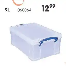 Happyland Opbergbox transparant 9L aanbieding