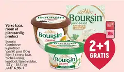 Delhaize Verse Kaas, Room of Plantaardig Product Boursin aanbieding