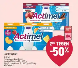 Delhaize Drinkyoghurt Actimel aanbieding