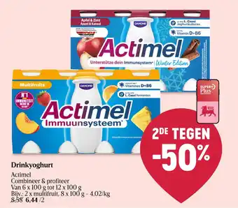 Delhaize Drinkyoghurt Actimel aanbieding
