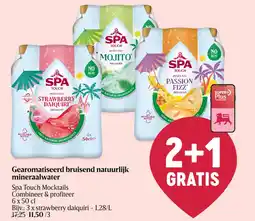 Delhaize Gearomatiseerd Bruisend Natuurlijk Mineraalwater Spa Touch Mocktails aanbieding