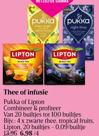 Thee of Infusie Pukka of Lipton
