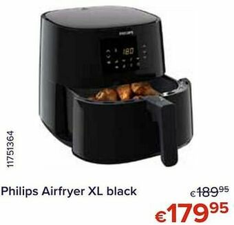Euroshop Philips airfryer xl black aanbieding