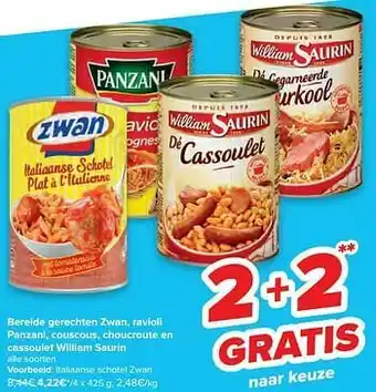Carrefour Italiaanse schotel zwan aanbieding