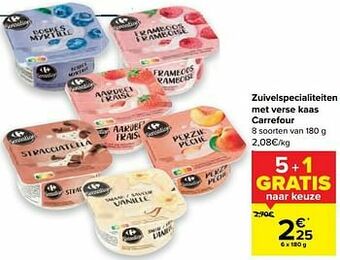 Carrefour Zuivelspecialiteiten met verse kaas carrefour aanbieding