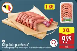 ALDI Chipolata porc / veau aanbieding