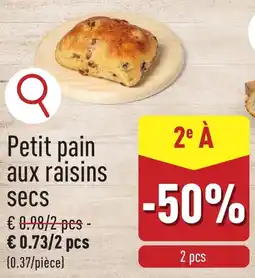 ALDI Petit pain aux raisins secs aanbieding