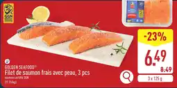 ALDI Golden seafood filet de saumon frais avec peau aanbieding