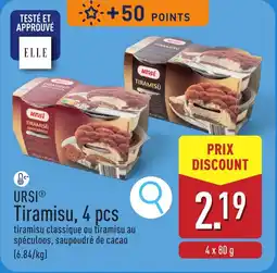 ALDI Ursi tiramisu aanbieding