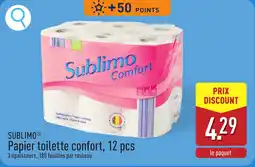 ALDI Sublimo Papier toilette confort aanbieding