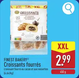 ALDI Finest bakery croissants fourrés aanbieding