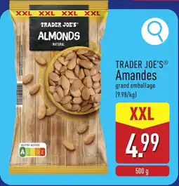 ALDI Trader joe's amandes aanbieding