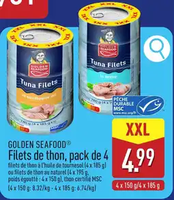 ALDI Golden seafood Filets de thon aanbieding