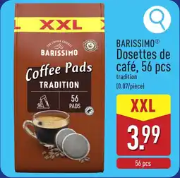 ALDI Barissimo dosettes de café aanbieding