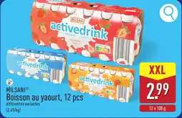 ALDI Milsani boisson au yaourt aanbieding