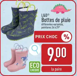 ALDI L&D Bottes de pluie aanbieding