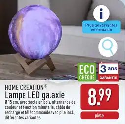 ALDI Home creation lampe led galaxie aanbieding
