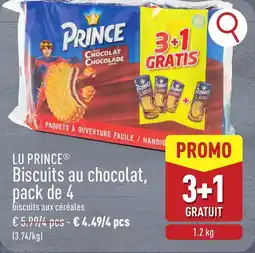 ALDI LU prince biscuits au chocolat aanbieding