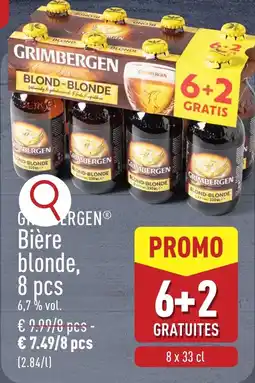 ALDI Grimbergen bière blonde aanbieding