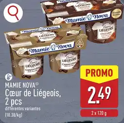 ALDI Mamie nova cœur de liégeois aanbieding
