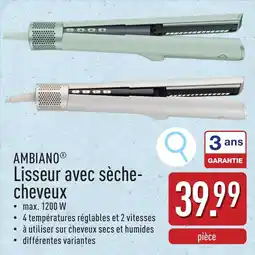 ALDI Ambiano Lisseur avec sèche- cheveux aanbieding
