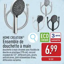 ALDI Home Creation Ensemble De Douchette à Main aanbieding