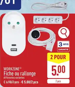 ALDI Workzone Fiche ou rallonge aanbieding